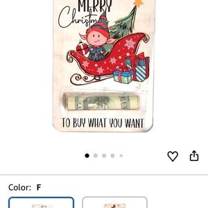 Christmas Money Clip Holder Christmas Wallet Cash Pendant Festive Charm